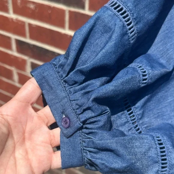 Blue Denim Women's Top HG - Picture 6 of 6